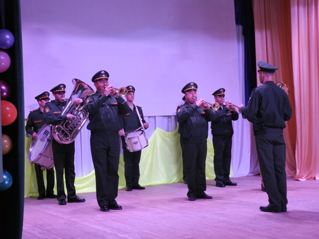 Военный оркестр в патриот-турнире "Герои нашего времени"
