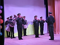 Военный оркестр в патриот-турнире "Герои нашего времени"