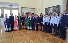 на открытии выставки "Казачество на государевой службе"